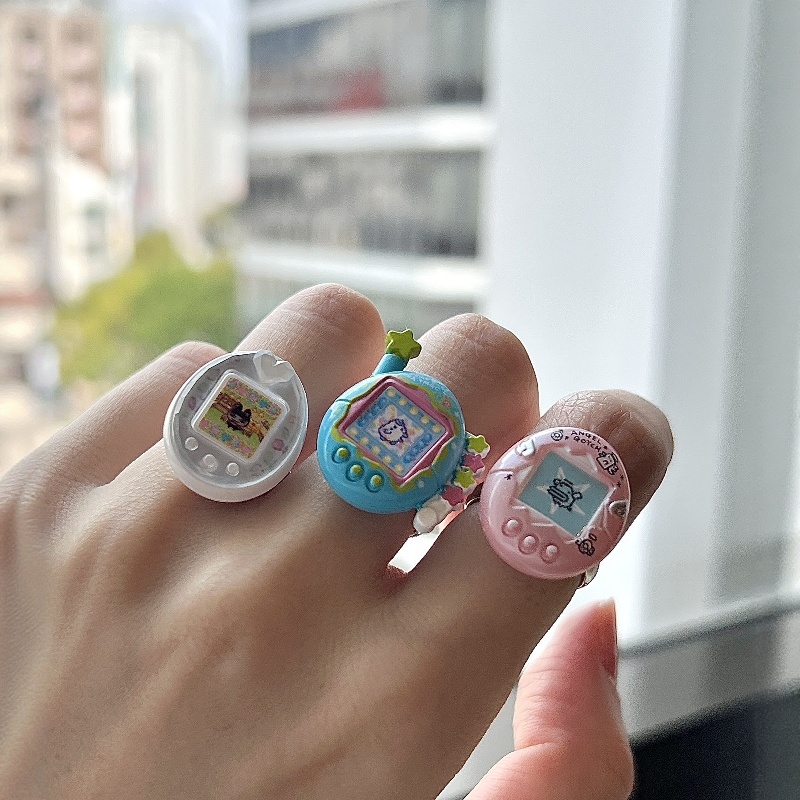 Bandai Model Tamagotchi - Oryginalny Bandai Tamagotchi Seria Pierścieni Dekoracyjnych