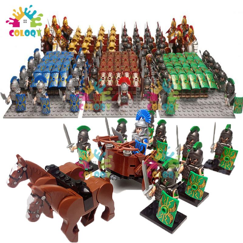 Lego Minifigure Holder - Zabawki dla dzieci Legion rzymski Klocki