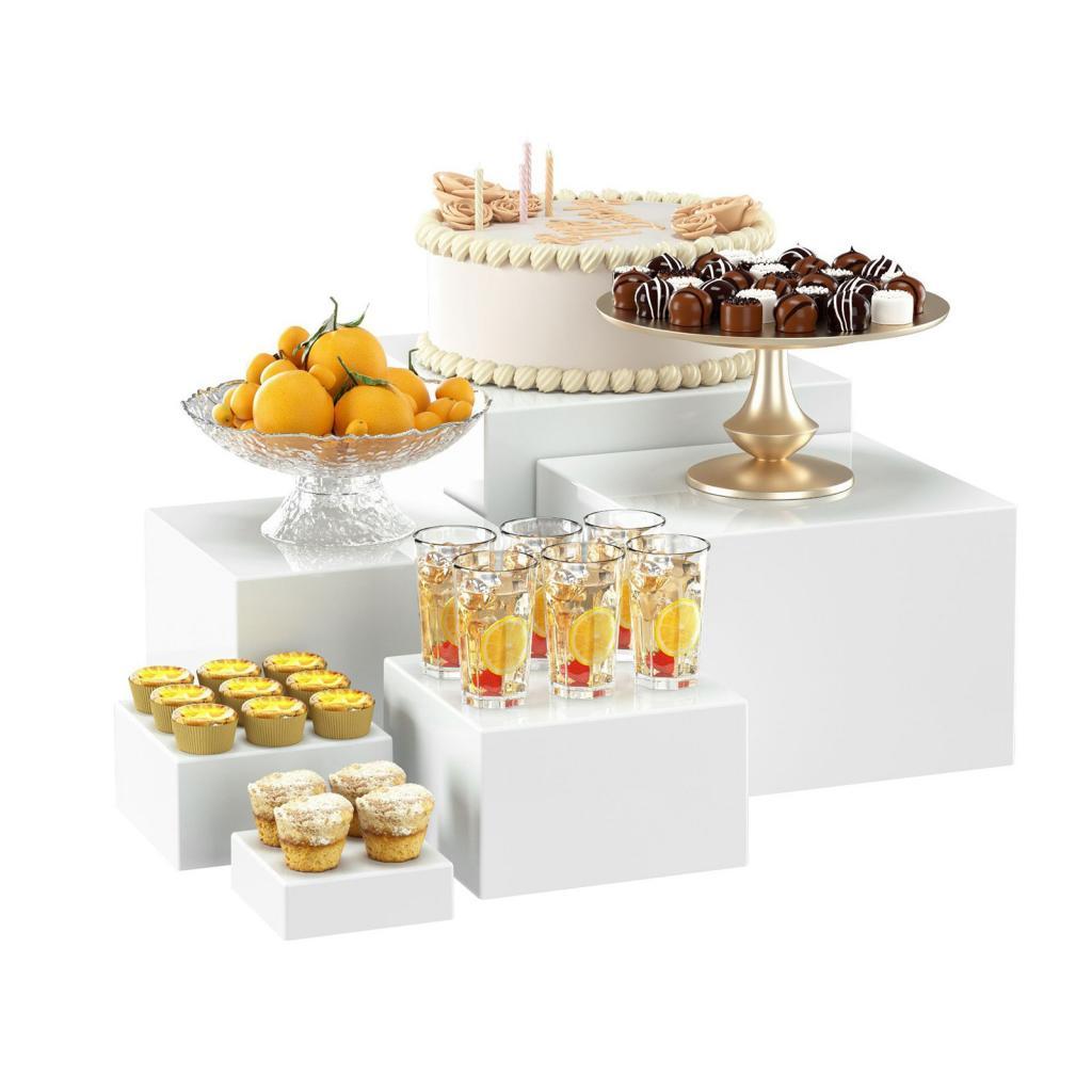 Akrylowe podstawki do bufetu,  – Display Risers Set recenzja i cena