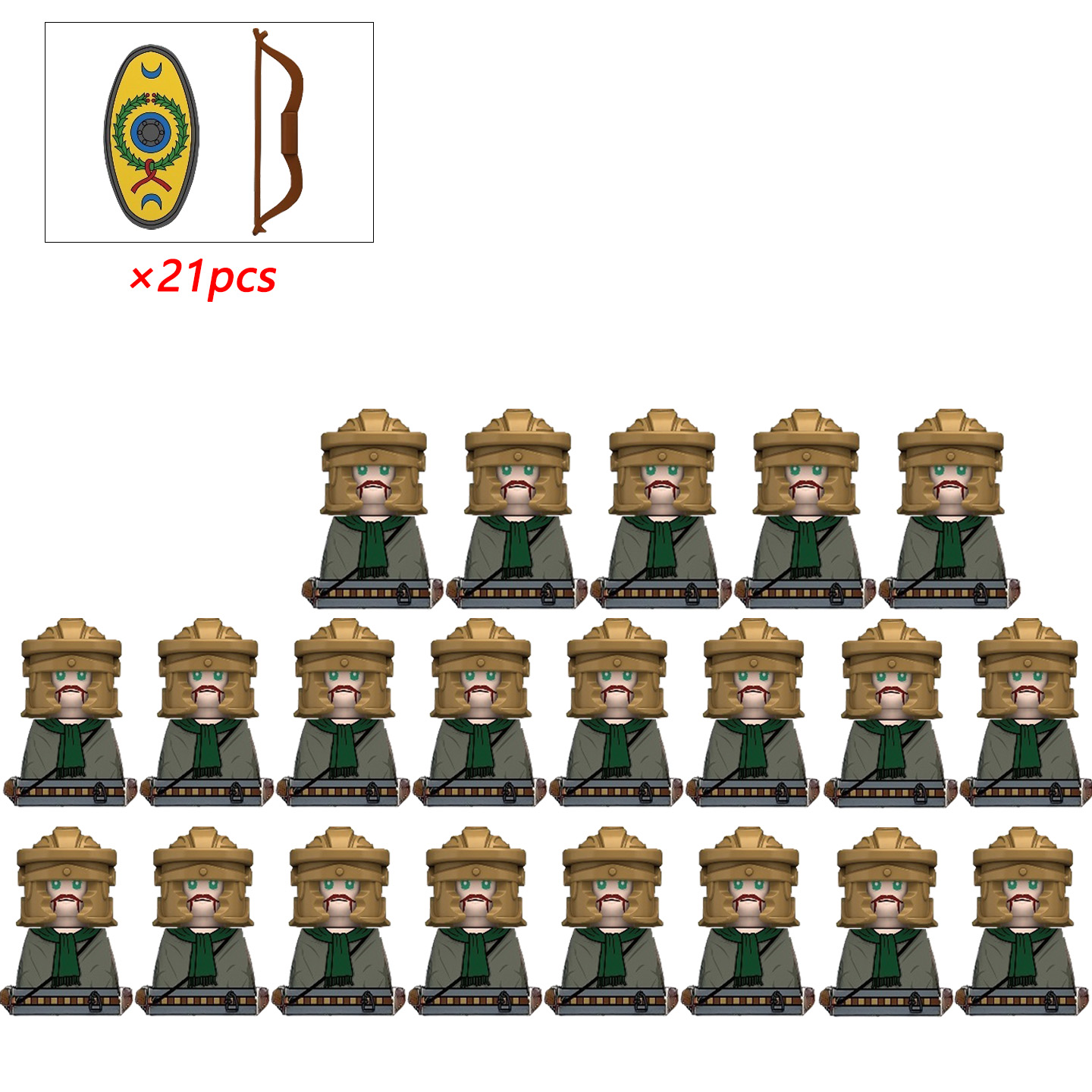 21 szt. MOC Kreatywne Średniow – Lego Minifigure Holder recenzja i cena